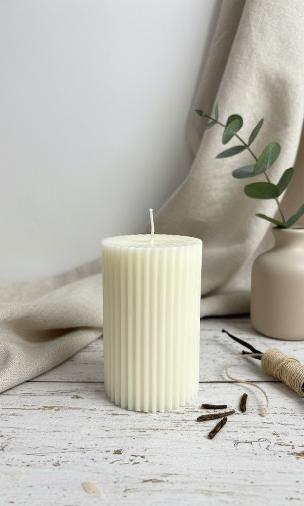 Earthnest Vanilla Pillar Candle (Pack of 2)