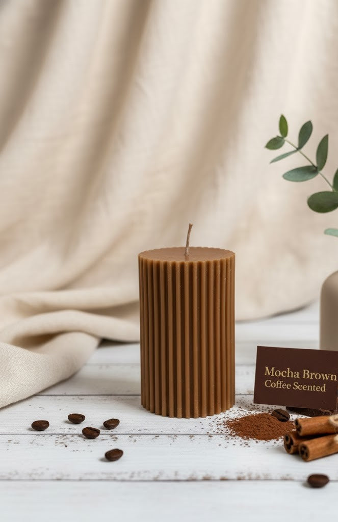 Earthnest Coffee Aura Pillar Candle (Pack of 2)