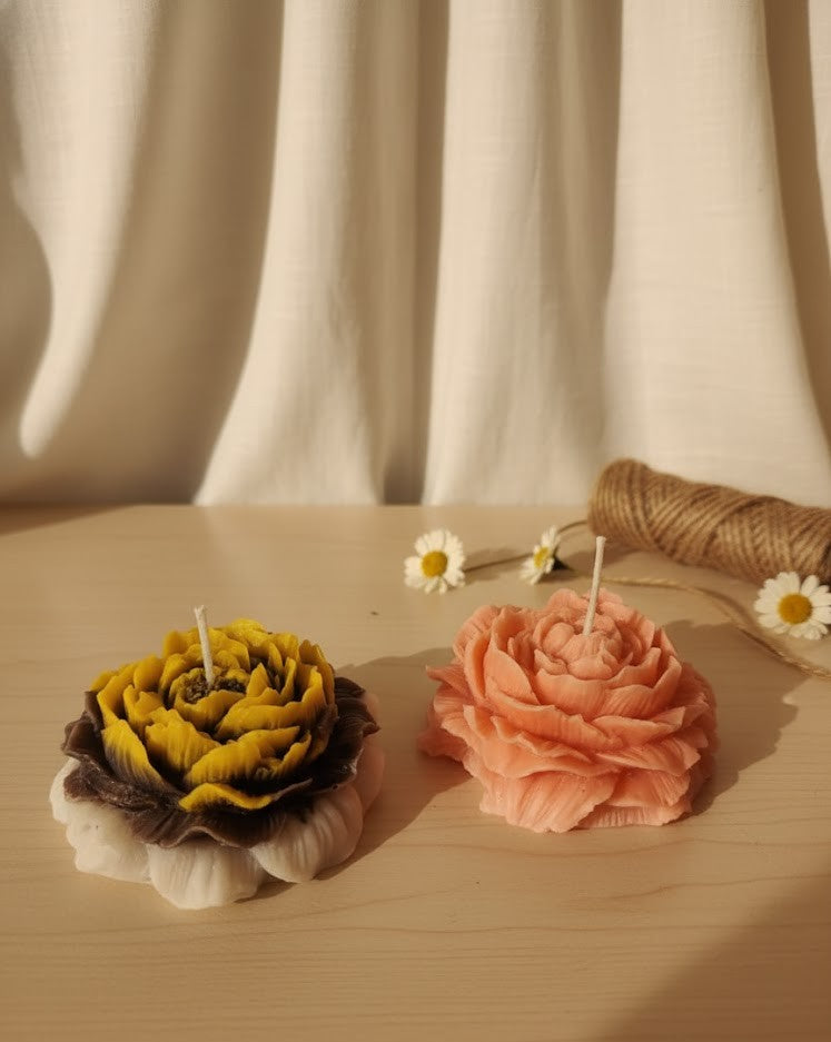 Earthnest Blush Rose Candle (Pack of 2)