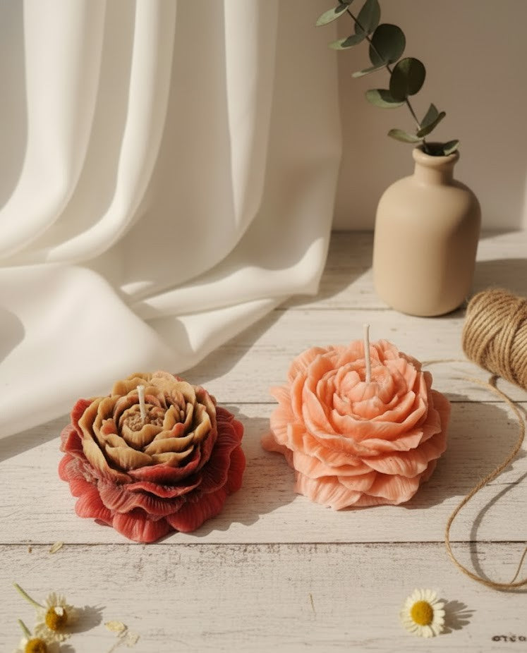 Earthnest Cocoa Rose Petal Candle (Pack of 2)