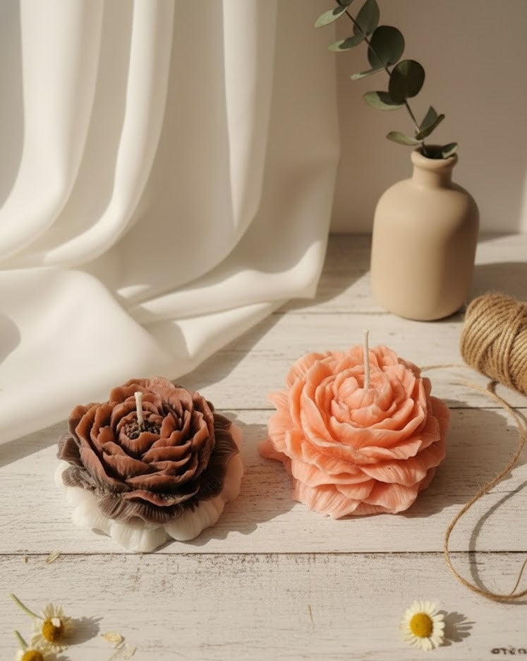 Earthnest Mocha Rose Love Candle (Pack of 2)