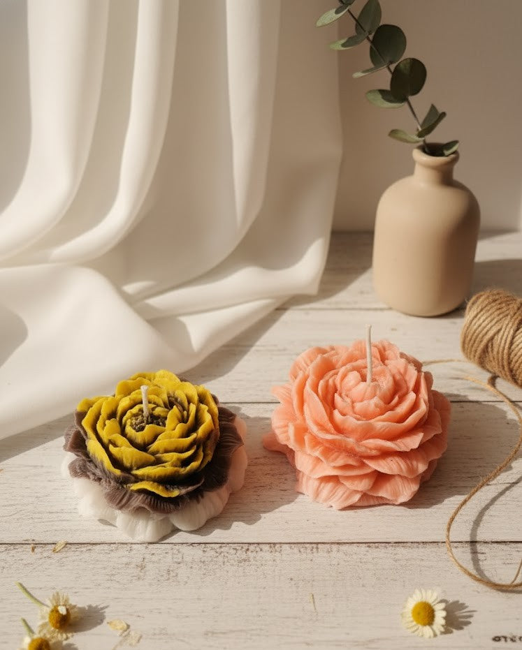Earthnest Blush Rose Candle (Pack of 2)