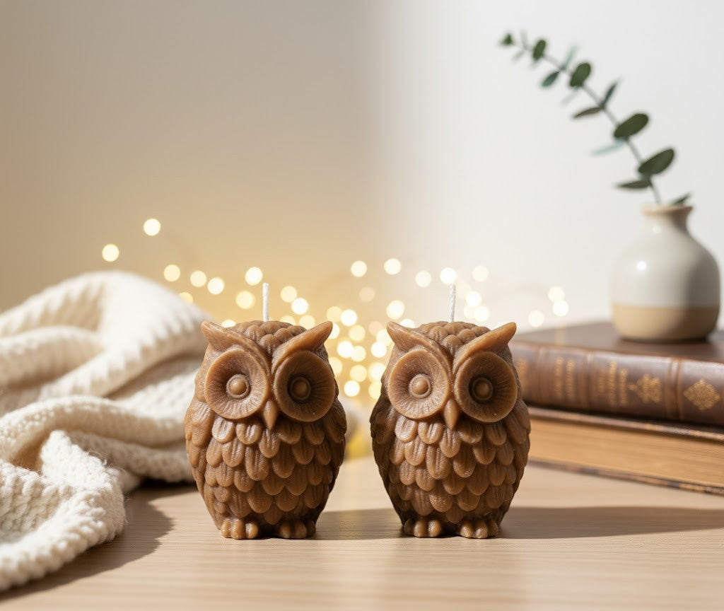 EARTHNEST OWL CANDLE (Pack of 2)