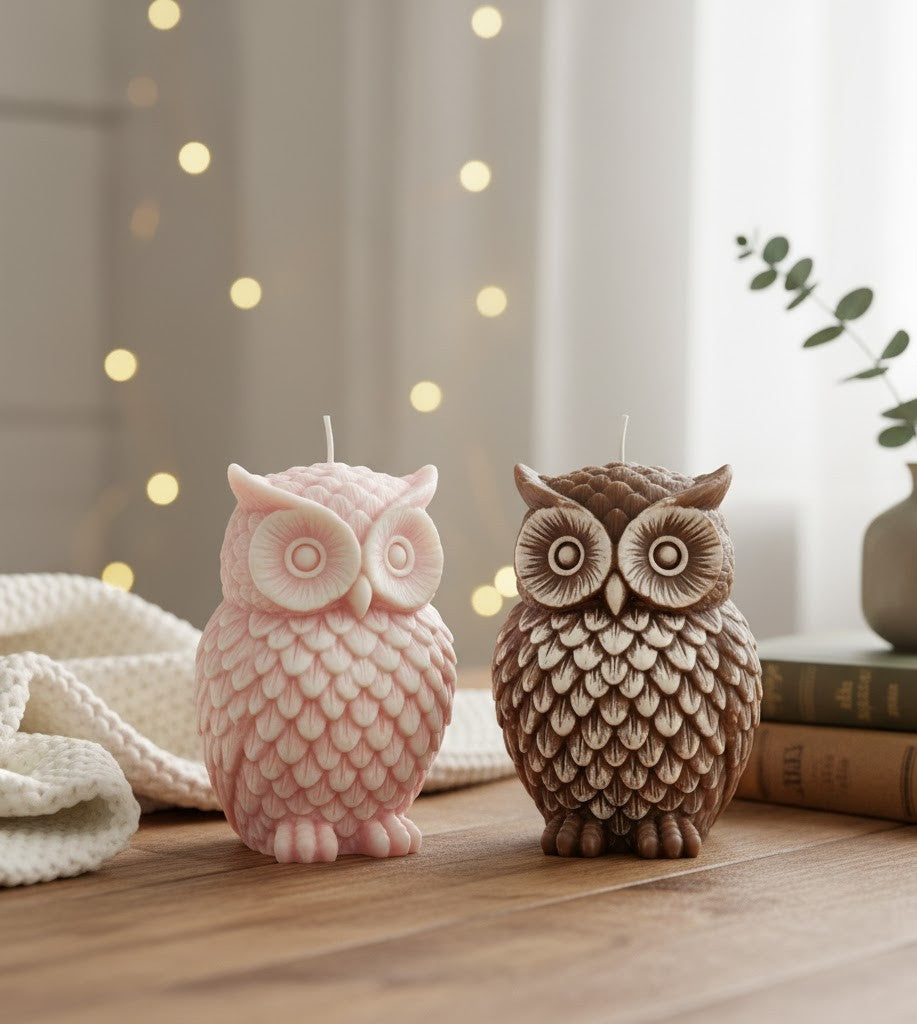 EARTHNEST OWL CANDLE (Pack of 2)